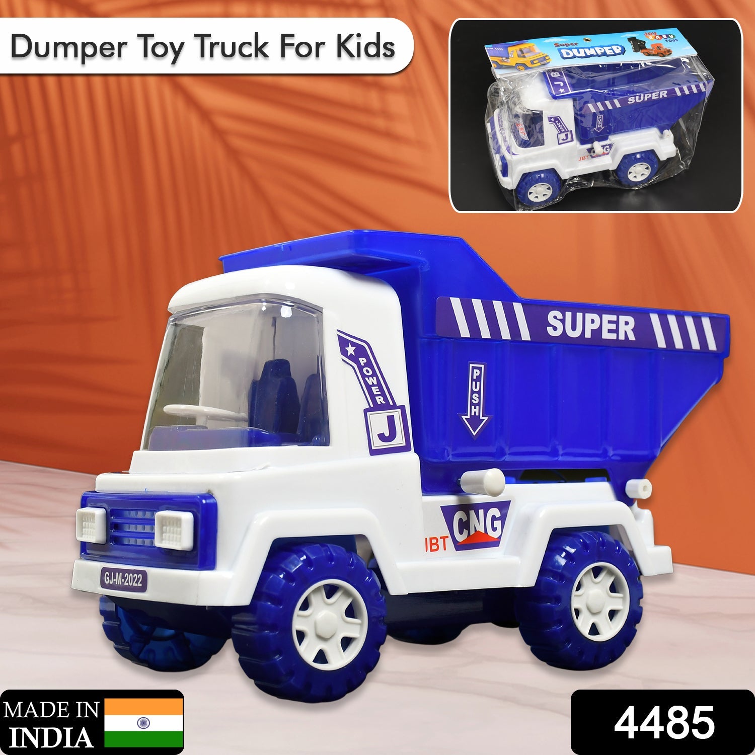 4485 BIG SIZE FRICTION POWERED DUMPER TOY TRUCK FOR KIDS. | WITH OPENING CONTAINER FEATURE. | STRONG & DURABLE PLASTIC MATERIAL. | INDOOR & OUTDOOR PLAY. | MINIATURE SCALED MODELS TRUCK DeoDap 4485 BIG SIZE FRICTION POWERED DUMPER TOY TRUCK FOR KIDS. | WITH OPENING CONTAINER FEATURE. | STRONG & DURABLE PLASTIC MATERIAL. | INDOOR & OUTDOOR PLAY. | MINIATURE SCALED MODELS TRUCK DeoDap